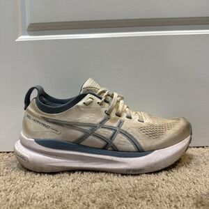 Asics GEL-Kayano 30 Running Shoes Womens Size 7.5 Beige Mesh Sneakers 1012B790